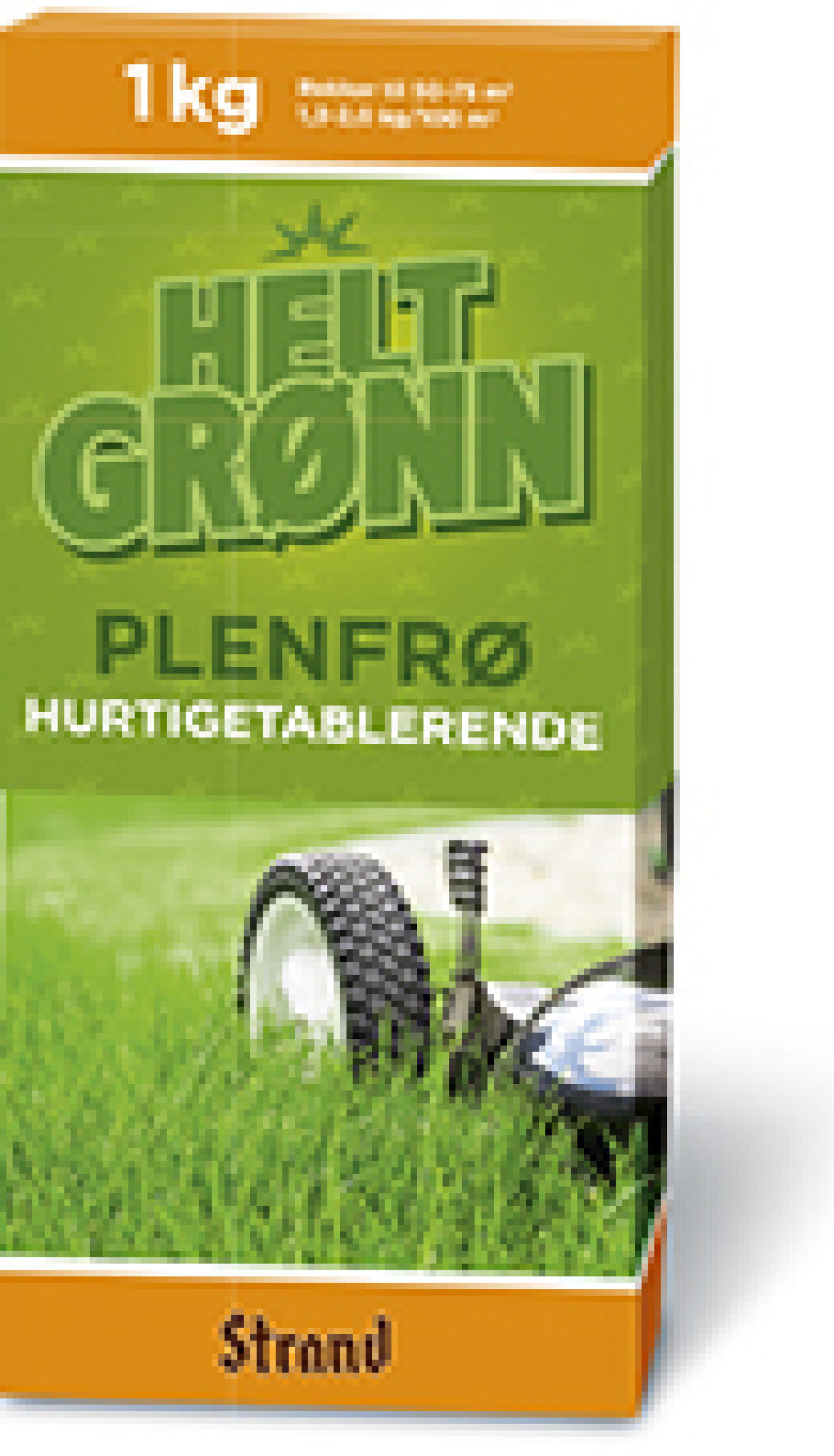Helt grønn plenfrø, hurtigetablerende.
