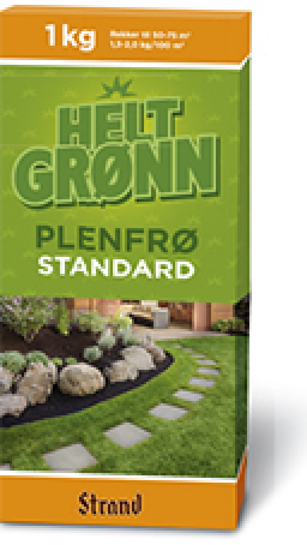 Helt grønn plenfrø, standard.